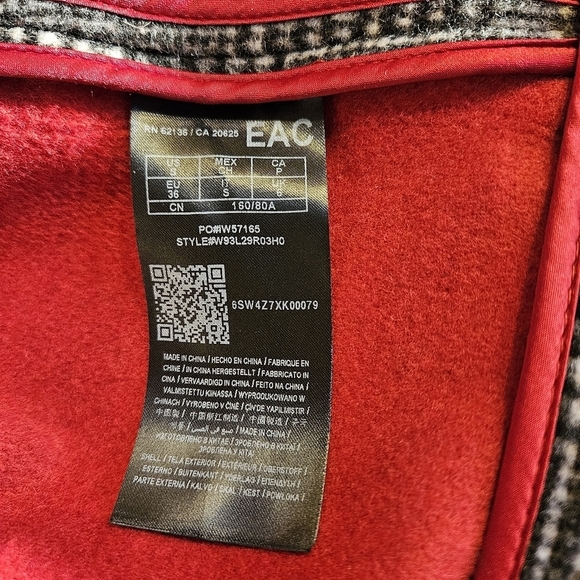 Guess Prince of wales check wool blend jacket - Picture 8 of 8